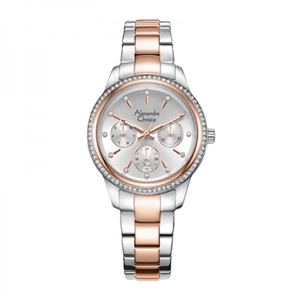 Alexandre Christie AC 2A62 Silver Rosegold White BFBTRSL